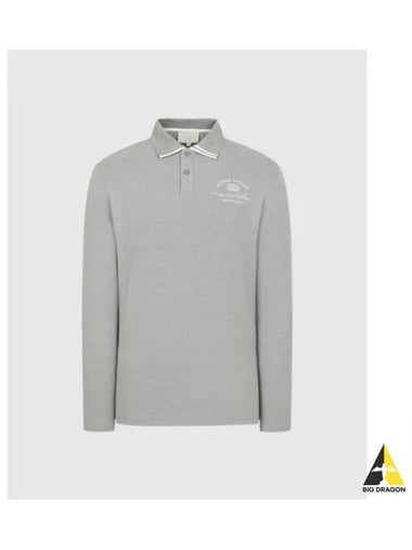 TRAVISMATHEW Men s Knit Collar Long Sleeve T Shirt Gray - TRAVIS SCOTT - BALAAN 1