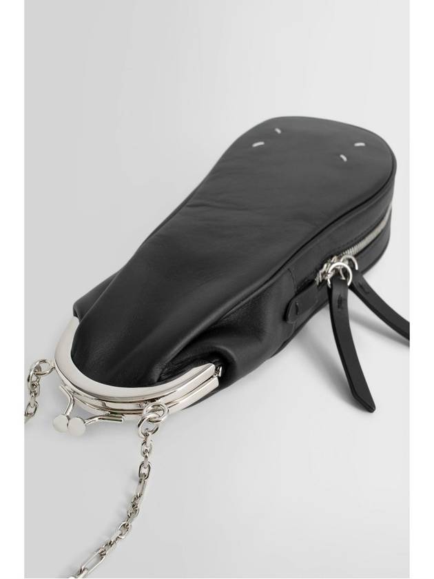 Tabi Embossed Stitch Chain Cross Bag Black - MAISON MARGIELA - BALAAN 5