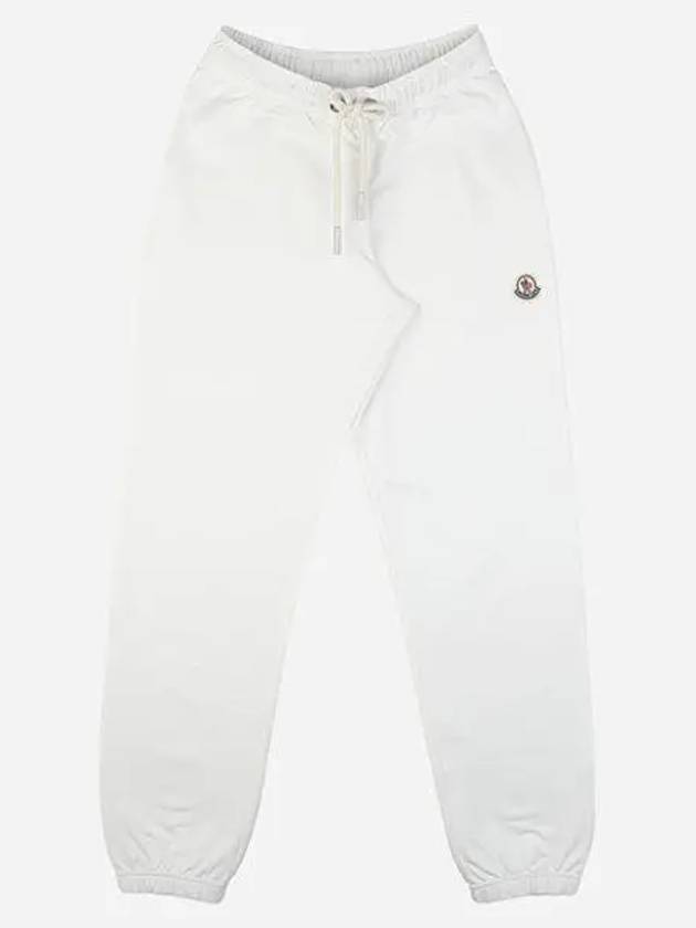 Logo Patch Track Pants White - MONCLER - BALAAN 2