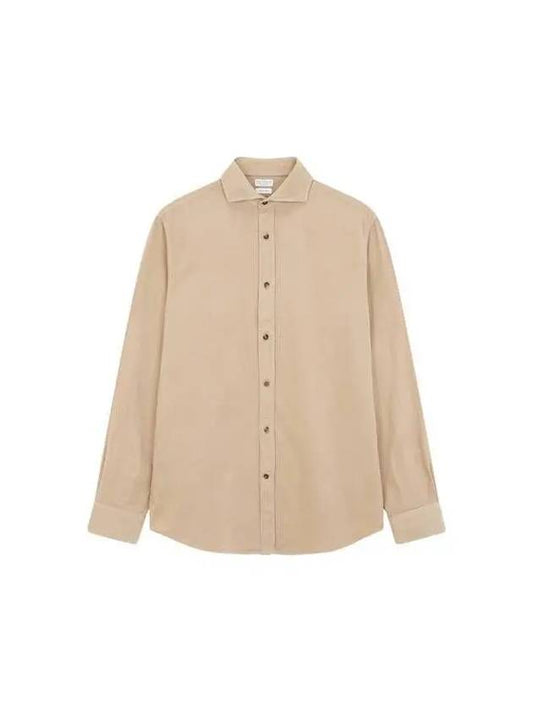 City Village 8th Anniversary 10 ePoint 9 8 Men s Cotton Corduroy Easy Fit Shirt Beige 270261 - BRUNELLO CUCINELLI - BALAAN 1