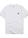 Workwear Pocket Short Sleeve T-Shirt White - CARHARTT - BALAAN 4