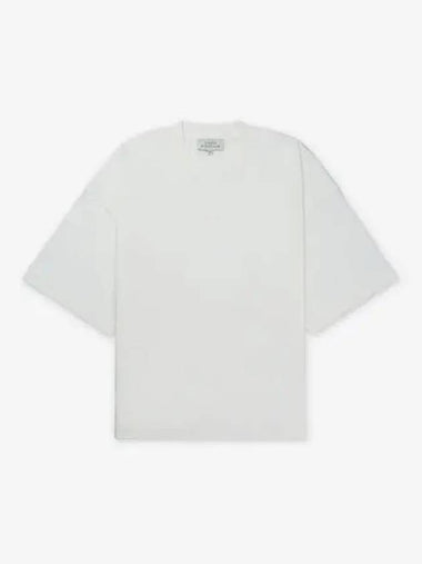 Piu branded overfit short sleeve t shirt optic white PIUSNM1327OPTICwhite - STUDIO NICHOLSON - BALAAN 1