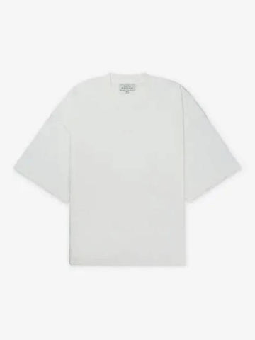 Piu branded overfit short sleeve t shirt optic white PIUSNM1327OPTICwhite - STUDIO NICHOLSON - BALAAN 1