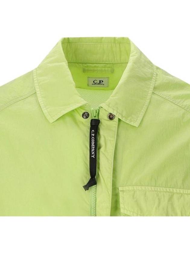 Chrome-R Pocket Over Long Sleeve Shirt Green - CP COMPANY - BALAAN 4