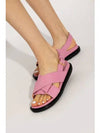 Fussbett Leather Sandals Pink - MARNI - BALAAN 3