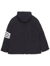 Football 4 Bar Poly Twill Parka Navy - THOM BROWNE - BALAAN 3