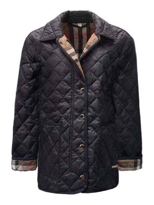 Dalry Quilted Jacket Black - BURBERRY - BALAAN 2