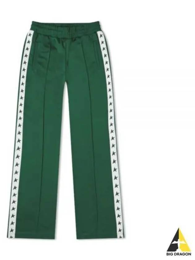 Side Star Logo Track Pants Green - GOLDEN GOOSE - BALAAN 2