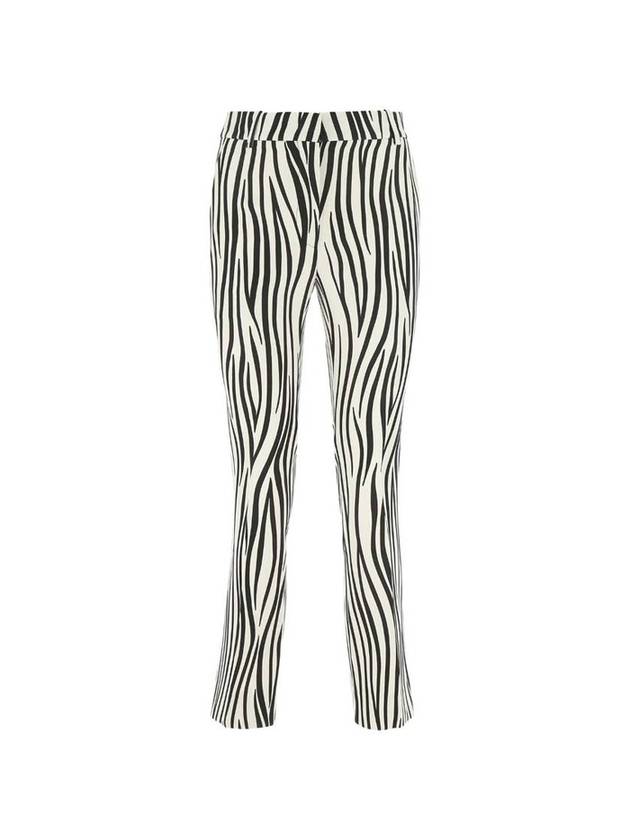 printed wool-blend straight pants - VALENTINO - BALAAN 1