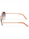 Women's Acetate Rose Gold Brown Aviator Style Sunglasses - OSCAR DE LA RENTA - BALAAN 4