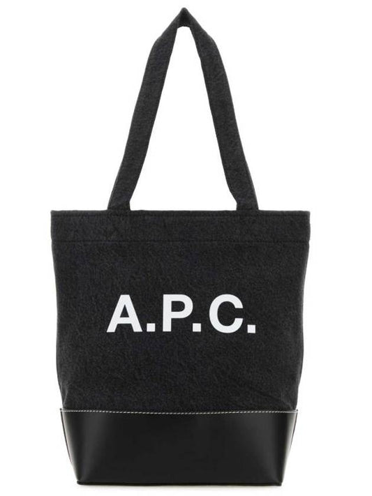 Axel Small Cotton Tote Bag Black - A.P.C. - BALAAN 1