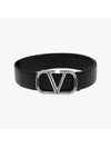 Valentino 5Y2T0Q87 SNP 0NO T0Q87 Garavani V logo silver belt - RED VALENTINO - BALAAN 2