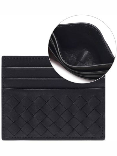 Intrecciato Weaving Card Wallet Black - BOTTEGA VENETA - BALAAN 2