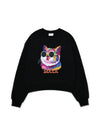 Brushed Options Fancy Light Cat Sweat Shirts BLACK - LE SOLEIL MATINEE - BALAAN 1