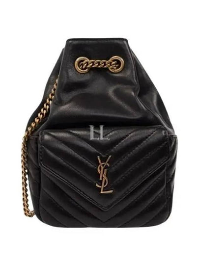 Joe Nano Mini Leather Bucket Bag Black - SAINT LAURENT - BALAAN 2