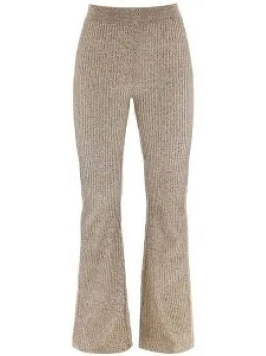 Melange knit pants brown K18972565967 974007 - GANNI - BALAAN 1