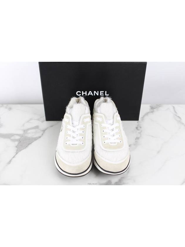 CC logo knit sneakers 36 230 - CHANEL - BALAAN 2