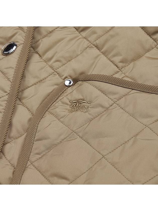 Diamond Quilted Nylon Jacket Beige - BURBERRY - BALAAN 11