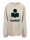 Mikoy Logo Print Sweatshirt White - ISABEL MARANT - BALAAN 2