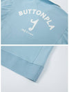 Y logo collar knit pique short sleeve t-shirt blue - BUTTONPLAY - BALAAN 4