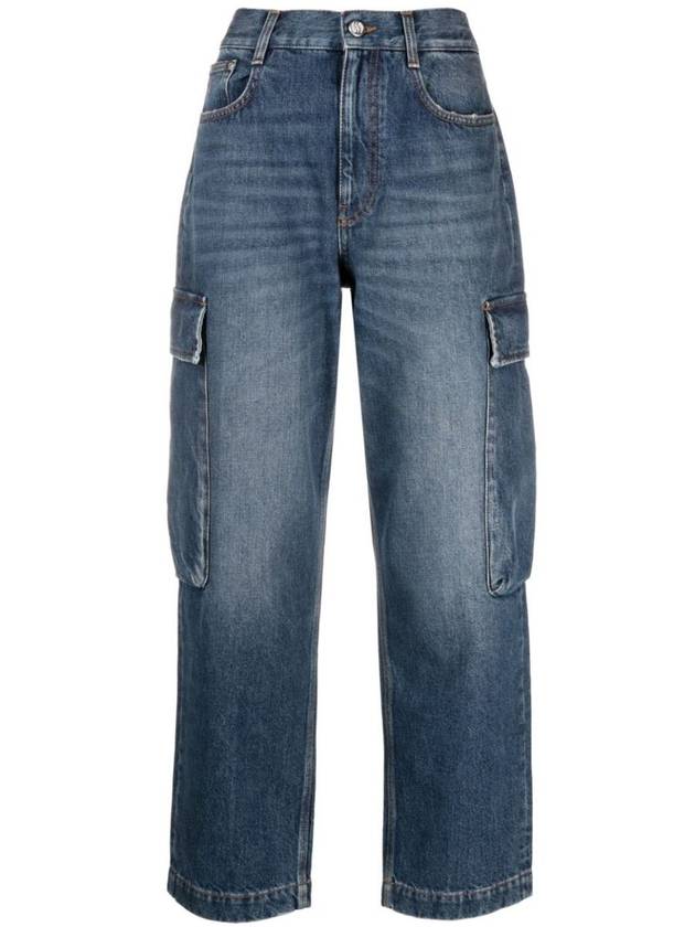 Denim Straight Pants 6D0180 3SPH334003 BLUE - STELLA MCCARTNEY - BALAAN 2