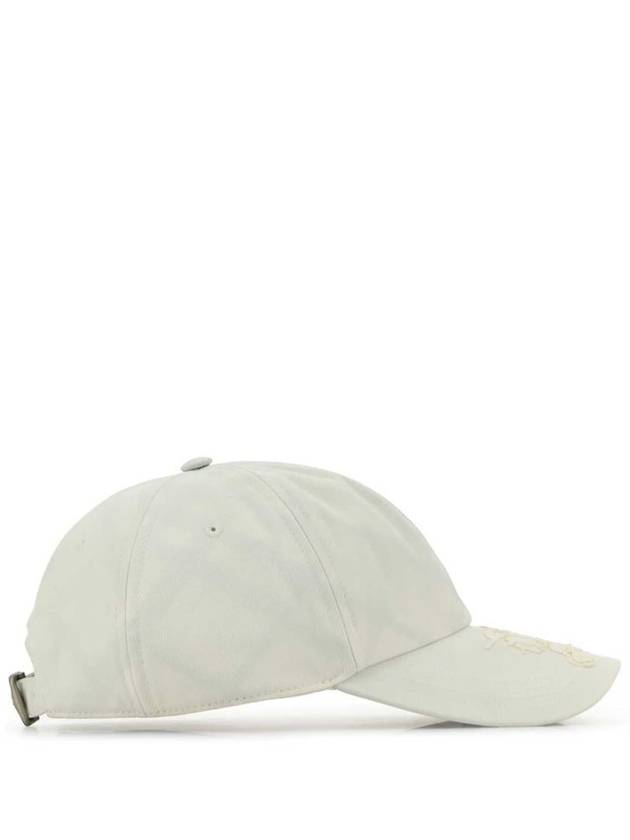 EKD Appliquéd Cotton Blend Ball Cap White - BURBERRY - BALAAN 3