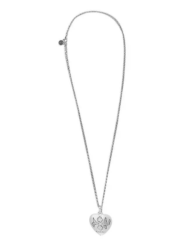 Women's Blind For Love Necklace YBB455542001 Silver - GUCCI - BALAAN 4