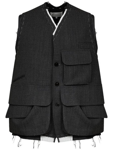 cargo wool vest - MAISON MARGIELA - BALAAN 1