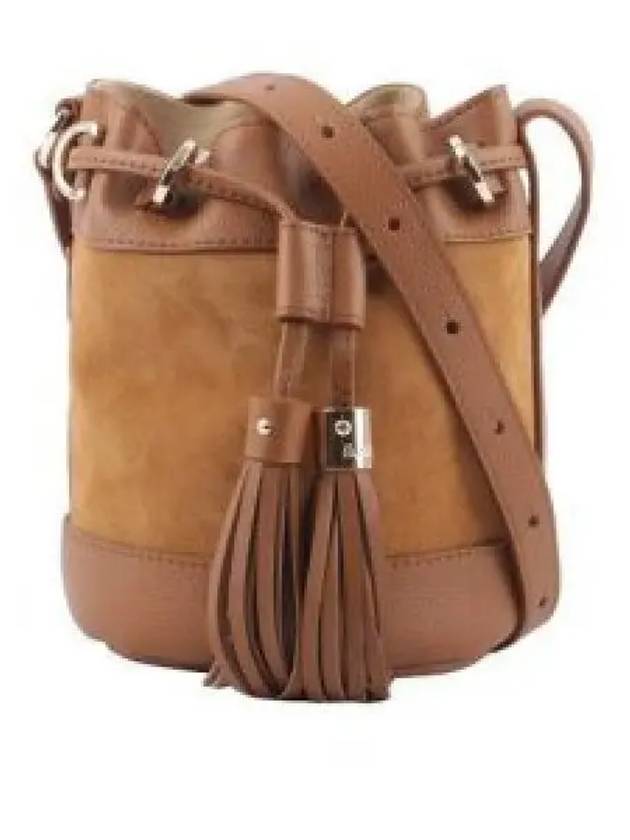 Vicki Suede Small Bucket Bag Brown - CHLOE - BALAAN 2