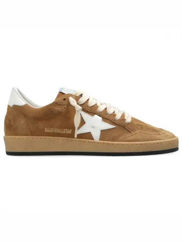 Ball Star Suede Low Top Sneakers Brown - GOLDEN GOOSE - BALAAN 2