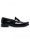 Le Leather Loafer Black - SAINT LAURENT - BALAAN 2