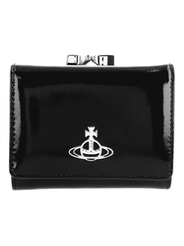 Patent Leather Half Wallet Black - VIVIENNE WESTWOOD - BALAAN 6