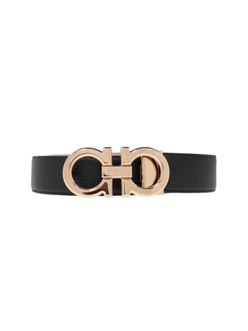 Salvatore Belt 679710 764161 074 Black - SALVATORE FERRAGAMO - BALAAN 1