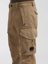 Lens Wappen Garment Dye Utility Cargo Pants Beige - CP COMPANY - BALAAN.