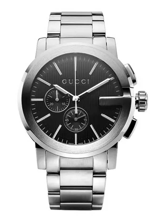 Men's G-Chrono Metal Watch Black - GUCCI - BALAAN 3