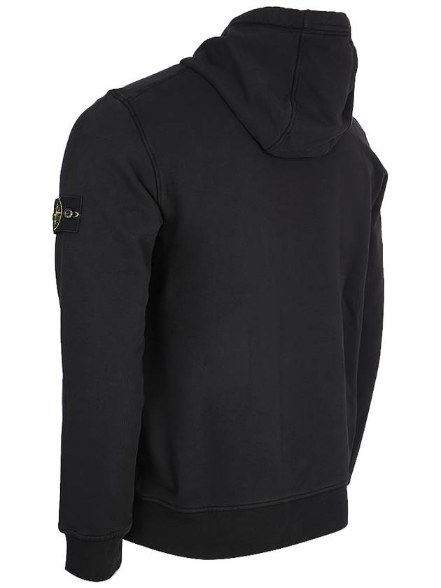 Men's Waffen Patch OLD Treatment Cotton Hoodie Black - STONE ISLAND - BALAAN 5