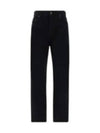 Vanessa Denim Straight Jeans Black - SAINT LAURENT - BALAAN 2