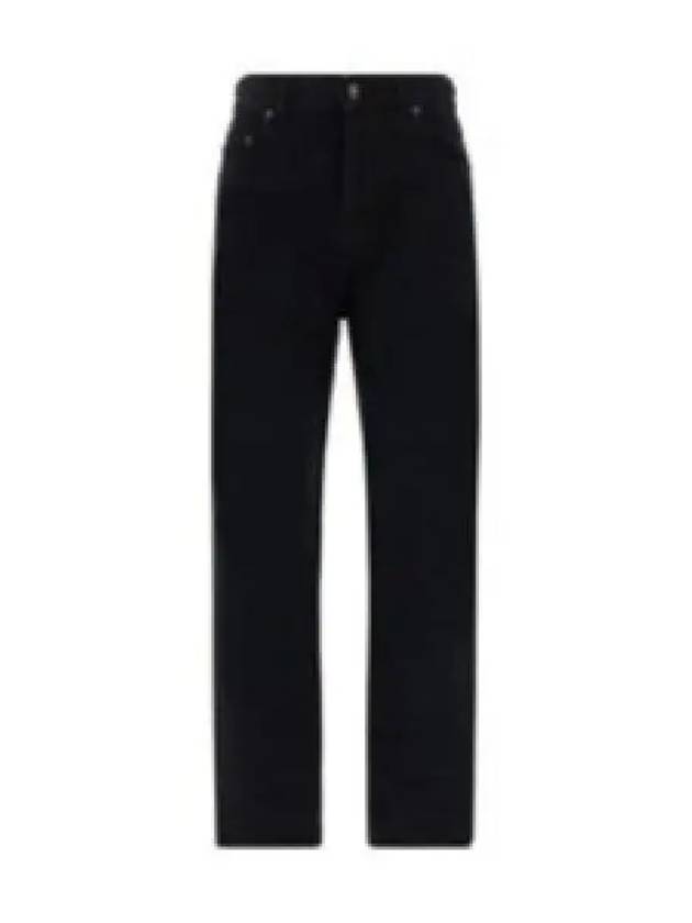 Vanessa Denim Straight Jeans Black - SAINT LAURENT - BALAAN 2