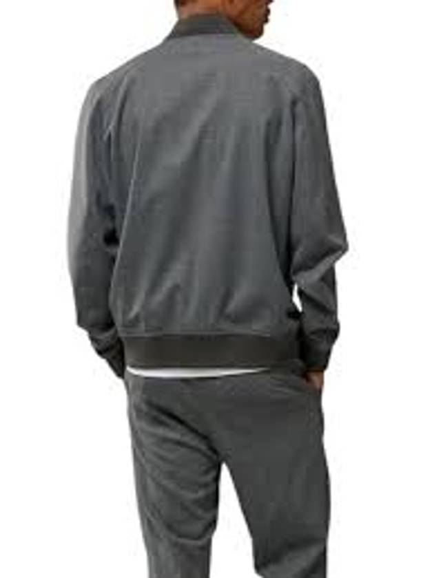 Thom Stretch Twill Bomber Jacket Grey - J.LINDEBERG - BALAAN 4