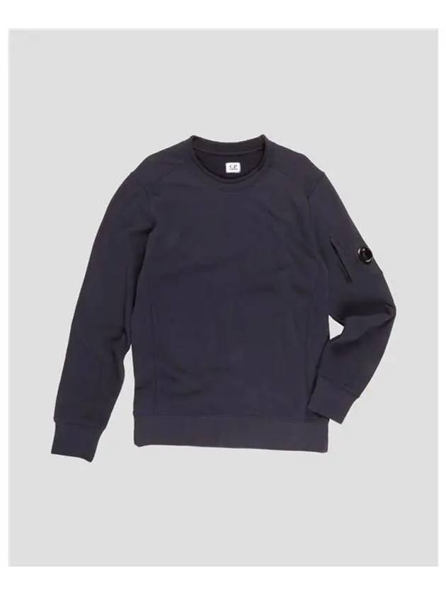 Lens Wappen Fleece Round Sweatshirt Navy - CP COMPANY - BALAAN 6