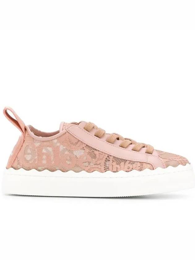 Lauren Lace Low Top Sneakers Pink - CHLOE - BALAAN 3