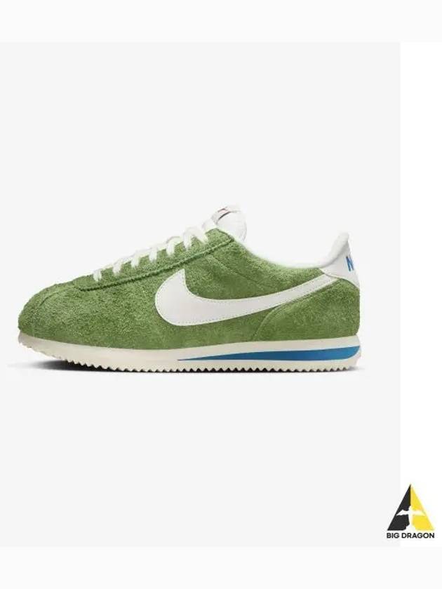 Cortez Low Top Sneakers Green Suede - NIKE - BALAAN 2