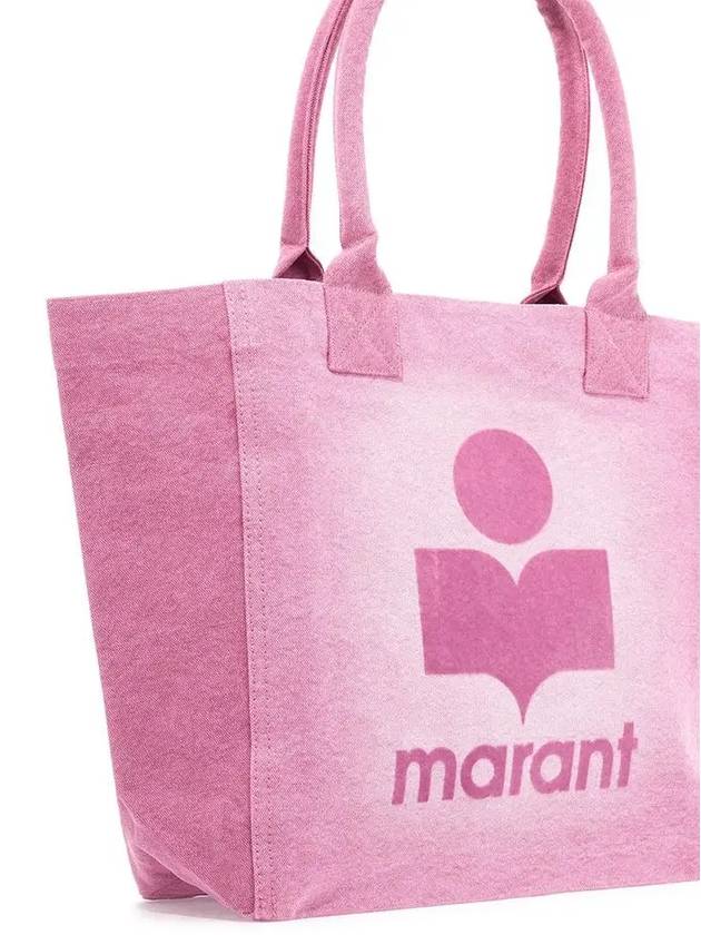 Yenky Small Cotton Tote Bag Pink - ISABEL MARANT - BALAAN 4