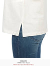 Deodara Side Slit Cotton Short Sleeve T-shirt White - MAX MARA - BALAAN 8