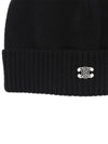 Triomphe Logo Beanie Black - CELINE - BALAAN 4