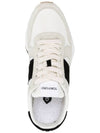 Suede Technical Fabric Jagga Low Top Sneakers Black White - TOM FORD - BALAAN 5