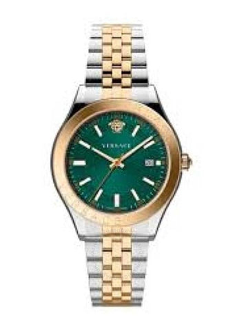 Versace Hellenium Quartz Green Dial Men's Watch VEVK01324 - VERSACE - BALAAN 1