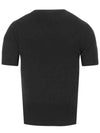 Bea Embroidery Logo Short Sleeve Knit Top Black - VIVIENNE WESTWOOD - BALAAN 4