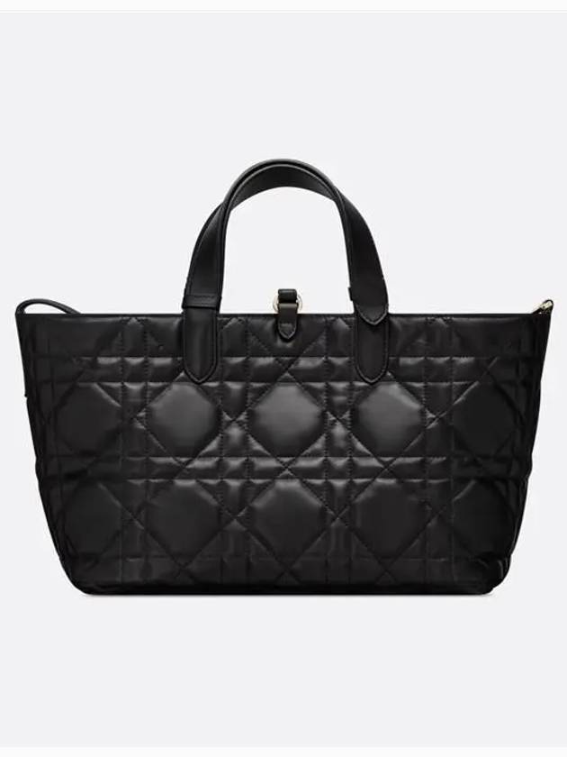 Toujours Macrocannage Calfskin Medium Tote Bag Black - DIOR - BALAAN 4