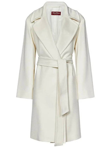 Tigre Wool Wrap Single Coat Cream - MAX MARA - BALAAN 1